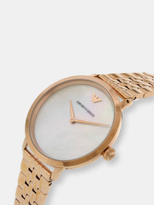 Emporio Armani Women's Modern Slim AR11158 Rose-Gold Stainless-Steel Quartz Dress Watch