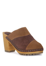 Load image into Gallery viewer, Ochroma Vintage Patchwork Suede Mule Clogs