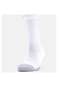 Under Armour Mens HeatGear Socks (White/Steel Grey)