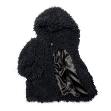 Load image into Gallery viewer, Black Cleo Fluffy Coat