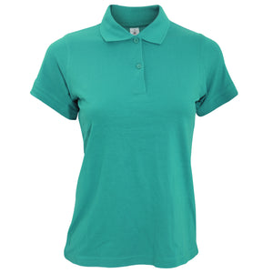B&C Safran Pure Ladies Short Sleeve Polo Shirt (Real Turquoise)