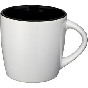 Bullet Aztec Ceramic Mug (White/Solid Black) (3.3 x 3.5 inches)