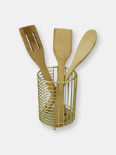 Load image into Gallery viewer, Halo Steel Cutlery Holder with Mesh Bottom and Non-Skid Feet