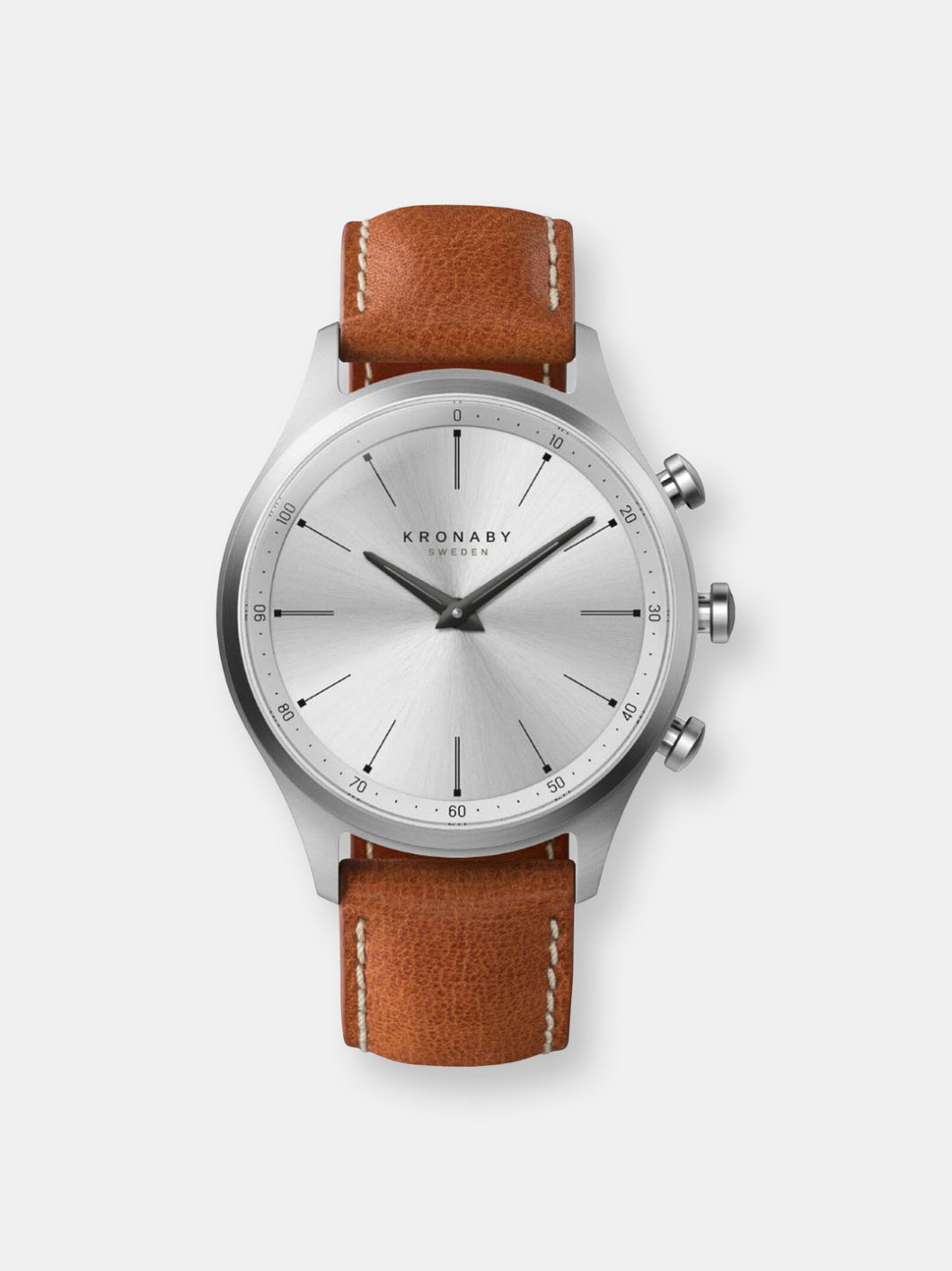 Kronaby Sekel S3125-1 Brown Leather Automatic Self Wind Smart Watch