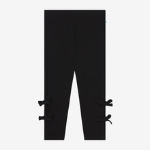 Load image into Gallery viewer, Solid Ribbed Black - Legging With Bows