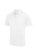 Load image into Gallery viewer, Just Cool Mens Plain Sports Polo Shirt (Arctic White)