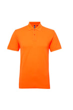 Load image into Gallery viewer, Asquith &amp; Fox Mens Short Sleeve Performance Blend Polo Shirt (Neon Orange)