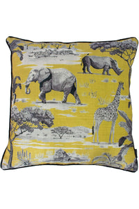 Safari Cushion Cover - Ochre Yellow