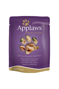 Applaws Chicken With Wild Rice Cat Food Pouches (Pack Of 12) (May Vary) (One Size)