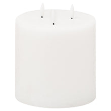Load image into Gallery viewer, Hill Interiors Luxe Collection Natural Glow 3 Wick Electric Candle (White) (30cm x 15cm x 15cm)