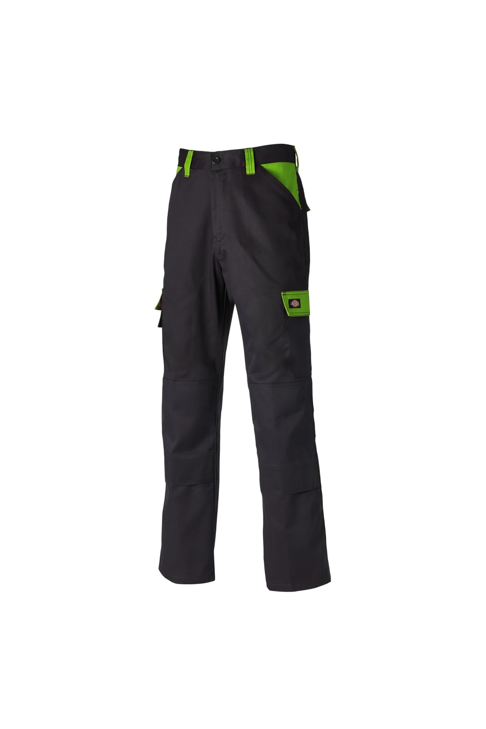 Dickies Mens Everyday Durable Cargo Pocket Work Pants (Black/Lime)