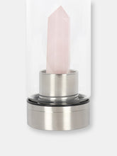 Load image into Gallery viewer, Something Different Rose Quartz Glass Water Bottle