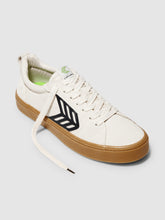 Load image into Gallery viewer, CATIBA PRO Skate Gum Vintage White Suede and Canvas Black Logo Sneaker Women