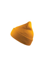 Load image into Gallery viewer, Wind Double Skin Beanie With Turn Up - Mustard