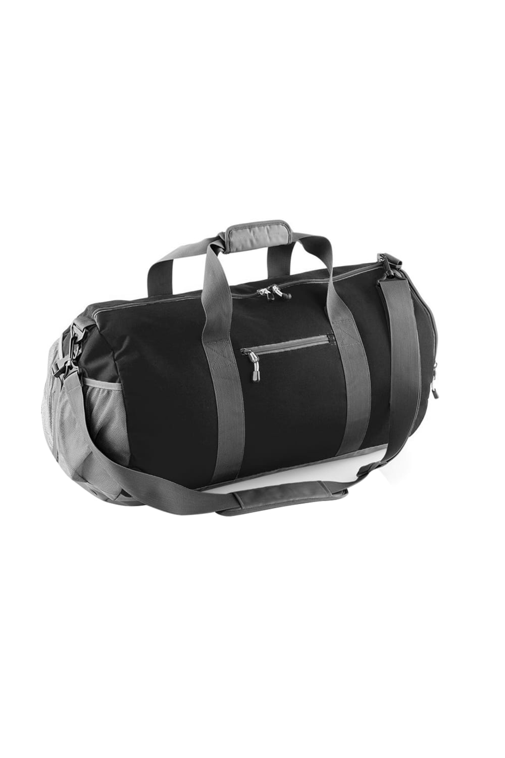 Athleisure Water Resistant Shoulder Strap Holdall Kit Bag - Black