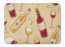Load image into Gallery viewer, 19 in x 27 in Red and White Wine Machine Washable Memory Foam Mat