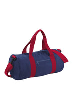 Load image into Gallery viewer, Plain Varsity Barrel/Duffel Bag (20 Liters) - French Navy/Classic Red