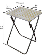 Load image into Gallery viewer, Metallic Multi-Purpose Foldable Table, Gold