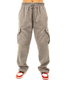 Grey Cargo Sweatpants