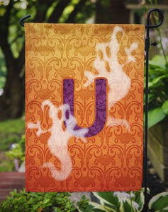 11 x 15 1/2 in. Polyester Halloween Ghost Letter  Garden Flag 2-Sided 2-Ply