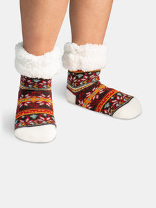 Classic Slipper Socks | Autumn Brown