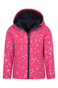 Childrens/Kids Exodus Heart Soft Shell Jacket - Bright Pink