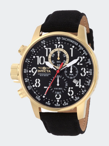 Mens I-Force 1515 Black Leather Swiss Chronograph Dress Watch