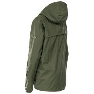 Trespass Womens/Ladies Qikpac Waterproof Packaway Shell Jacket (Moss)