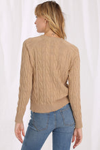 Load image into Gallery viewer, Cotton Cable LS Crew With Frayed Edges Sweater