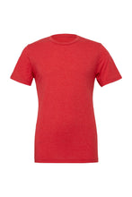 Load image into Gallery viewer, Mens Triblend Crew Neck Plain Short Sleeve T-Shirt - Red Triblend