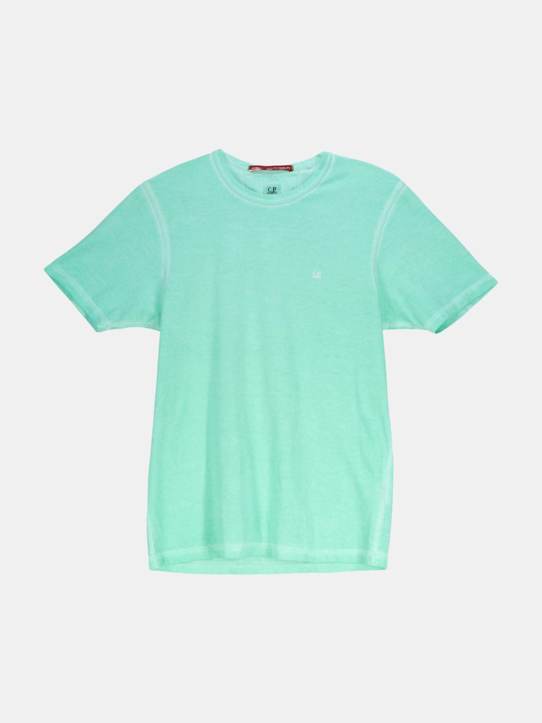 C.P. Company Men's Seafoam Green Jersey Knit T-Shirt Graphic