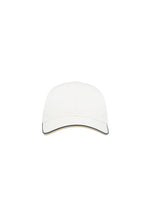 Load image into Gallery viewer, Zoom Piping Sandwich Sports 6 Panel Contrast Baseball Cap - White