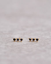 Load image into Gallery viewer, Triplet Earrings - Black