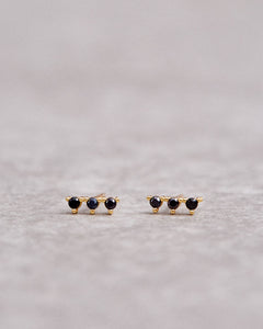 Triplet Earrings - Black