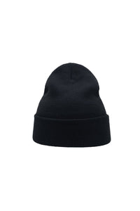Wind Double Skin Beanie With Turn Up (Navy)