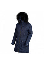 Load image into Gallery viewer, Womens/Ladies Lucasta Full Length Hooded Jacket - Gentian Blue