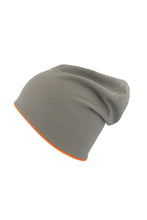 Load image into Gallery viewer, Extreme Reversible Jersey Slouch Beanie - Gray/Safety Orange