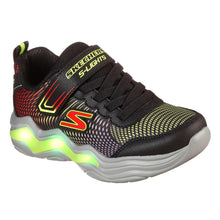 Load image into Gallery viewer, Skechers Childrens/Kids Erupters IV Sneakers (Black/Lime Green)