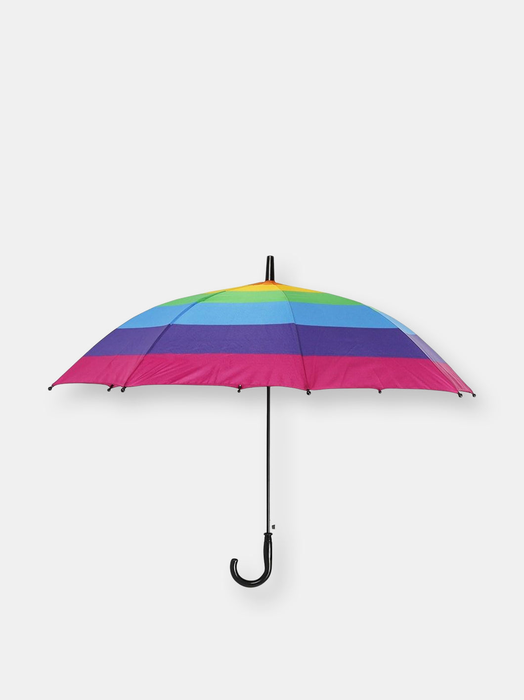Something Different Rainbow Striped Stick Umbrella
