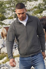 Load image into Gallery viewer, Fruit Of The Loom Mens Lightweight Full Zip Sweatshirt Jacket (Light Graphite)