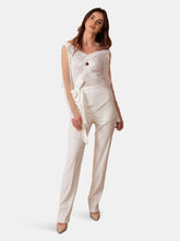 Load image into Gallery viewer, Grecia White Crossover Knit Top