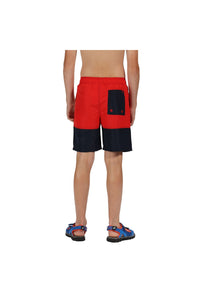 Childrens/Boys Shaul II Swim Shorts - Pepper/Navy