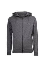 Load image into Gallery viewer, Build Your Brand Mens Heavy Zip Up Hoodie (Charcoal)