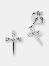 Load image into Gallery viewer, Sword Stud Earring - Silver