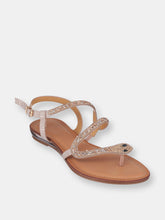 Load image into Gallery viewer, Sky Rose Gold Flat Sandals