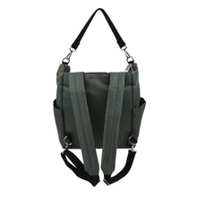 Load image into Gallery viewer, Kate Sustainably Made Convertible Backpack - Olive Night