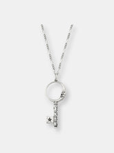 Load image into Gallery viewer, Crescent Moon Key Necklace