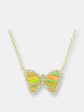 Load image into Gallery viewer, Mini Opal Butterfly Necklace