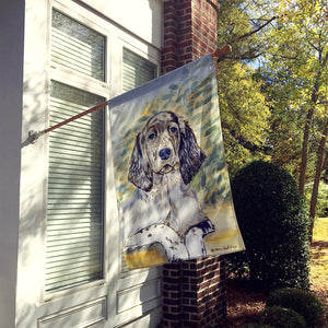 28 x 40 in. Polyester English Setter Patience  Flag Canvas House Size 2-Sided Heavyweight