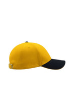 Load image into Gallery viewer, Liberty Sandwich Heavy Brush Cotton 6 Panel Cap (Pack Of 2) - Yellow/Navy